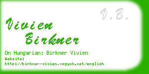 vivien birkner business card